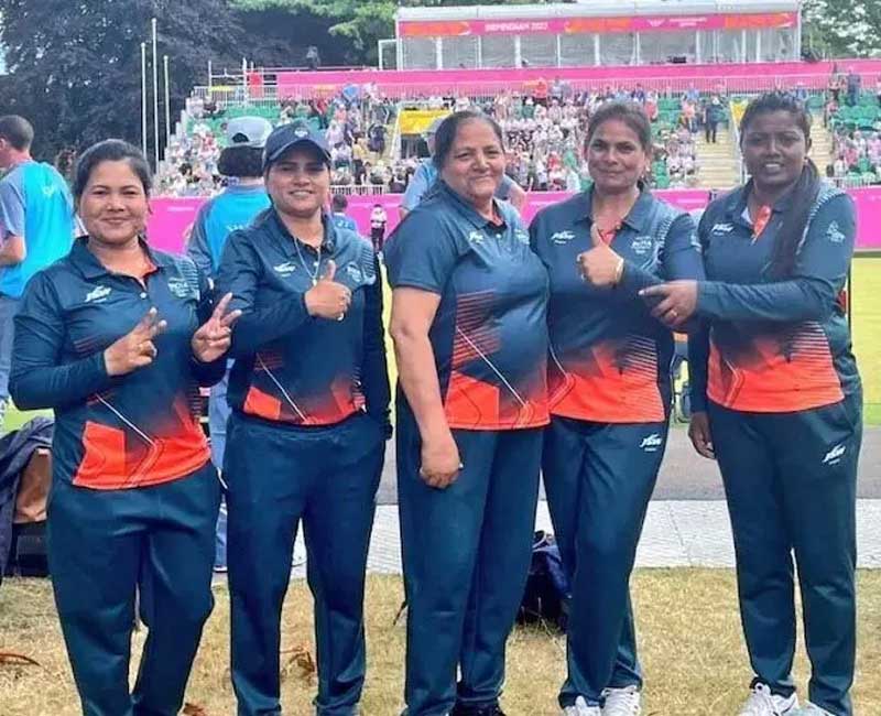 India won gold for the first time in lawn balls